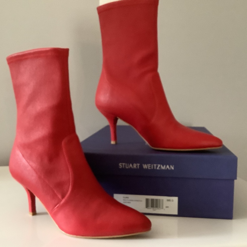 Stuart Weitzman Red Size 6 Booties - image 1